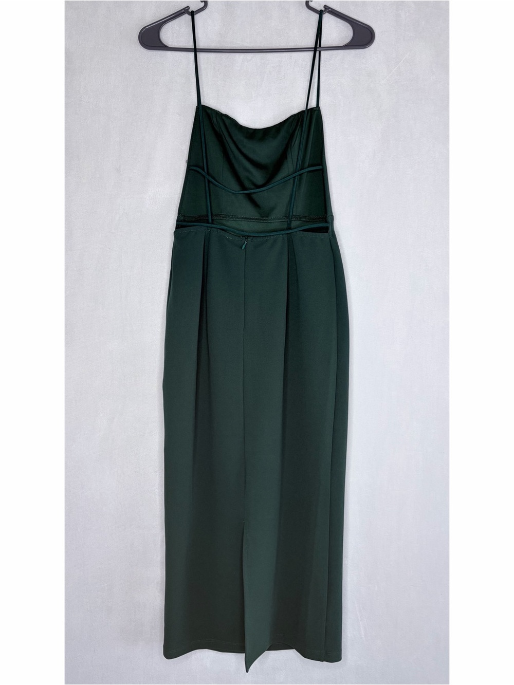 Hello Molly Dark Green Can’t Afford Me Midi Dress NWT - Picture 5 of 9